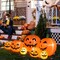 88" Outdoor Inflatable Pre Lit Pumpkin Halloween Blow up Party Decoration Yard